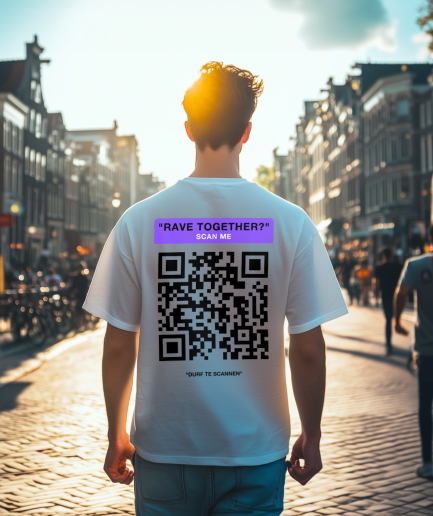 t shirt eigen qrcode