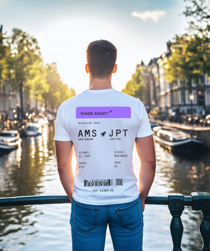 witte tshirts met print