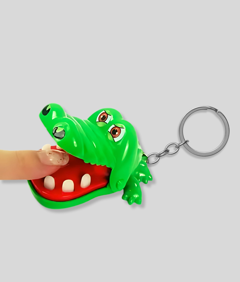 krokodil shotjes sleutelhanger