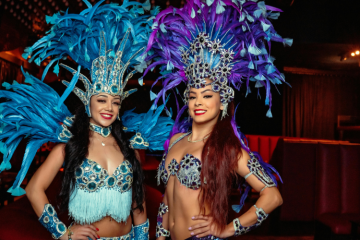 Carnaval dames veren kostuums