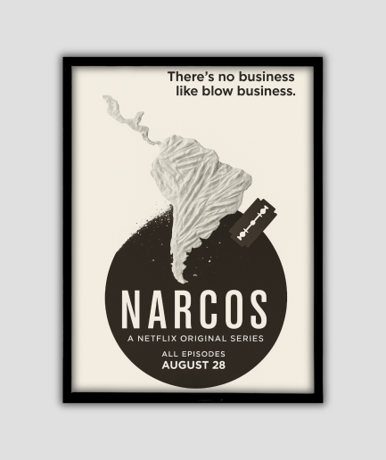 Narcos poster met tekst