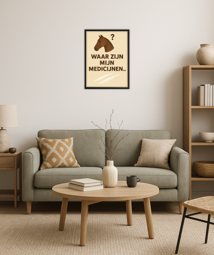 Pony poster met tekst
