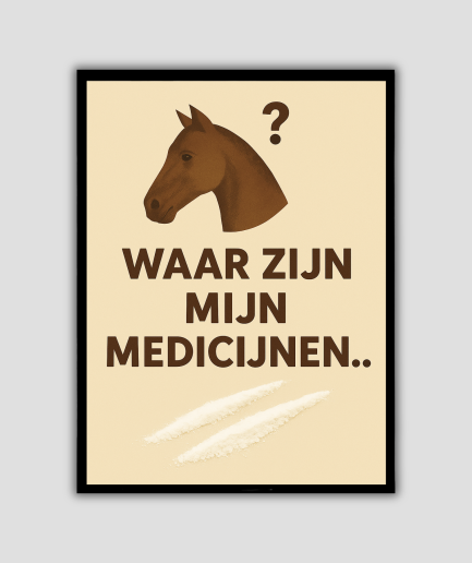 Pony poster met tekst
