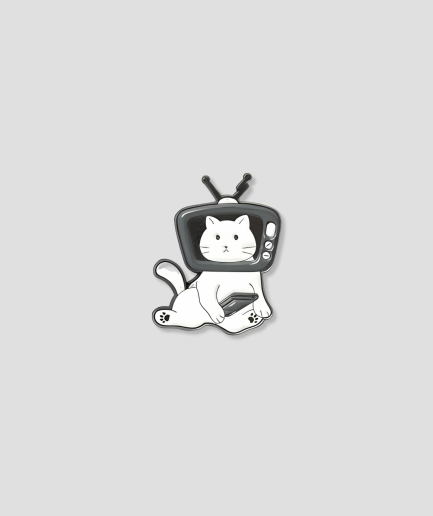Kat televisie antenne badge