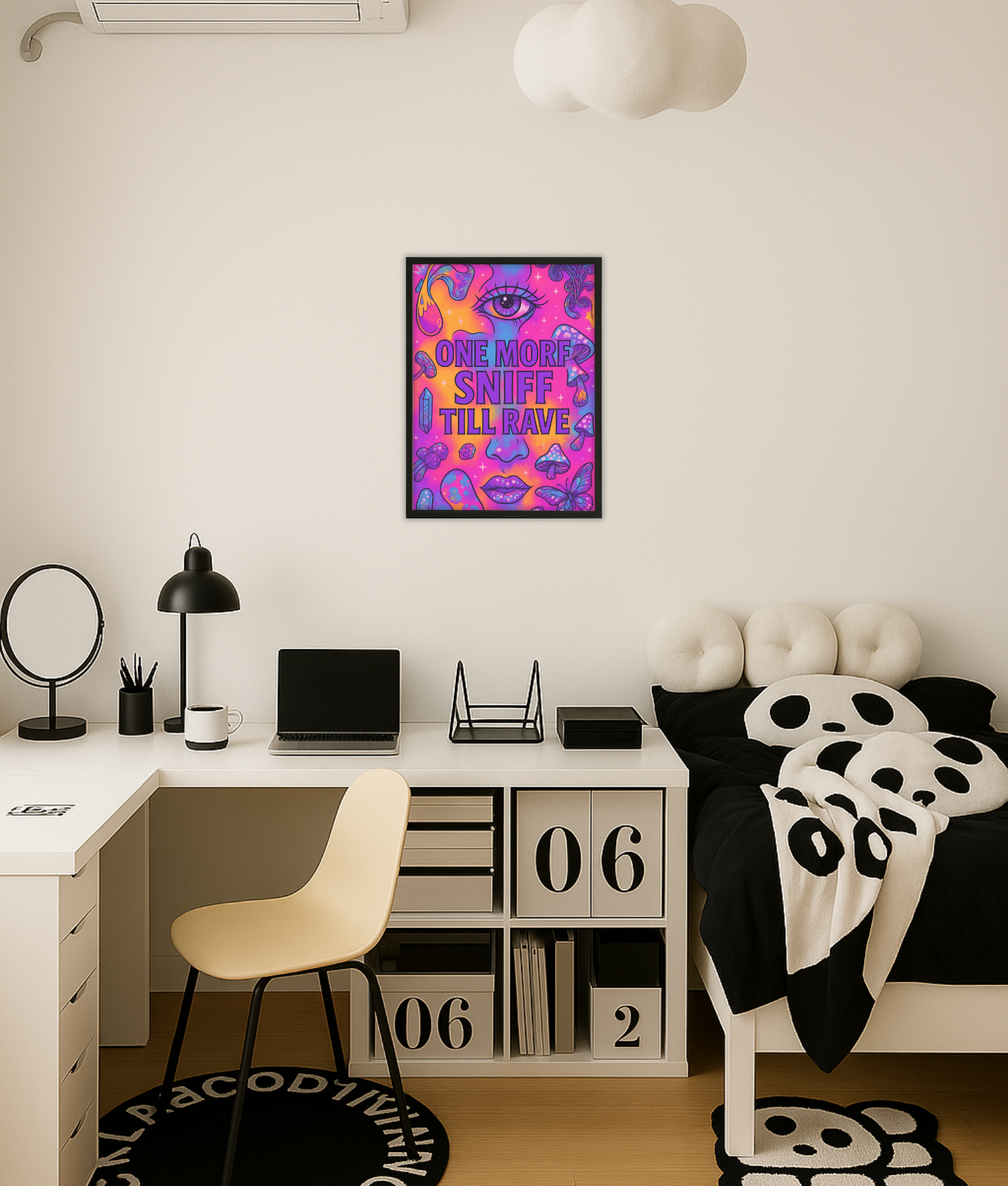 rave poster rave rave poster in kamer