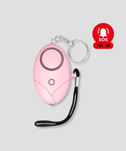 Roze alarm ovaal vorm