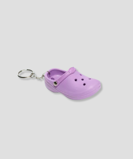 Paarse sleutelhanger