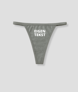String eigen tekst Grijs