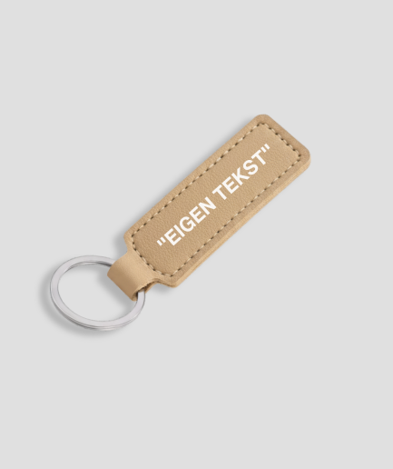 eigen tekst sleutelhanger