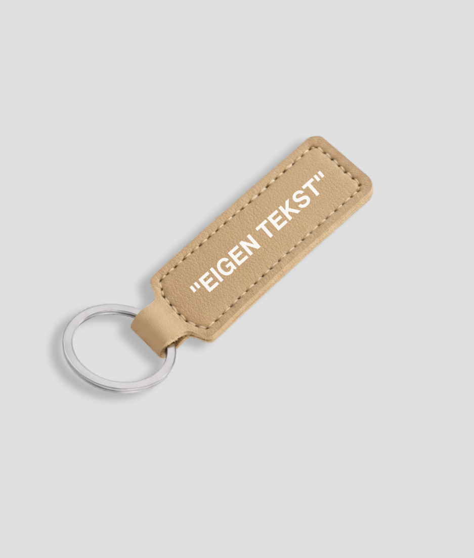 eigen tekst sleutelhanger