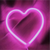 Roze hartje neon