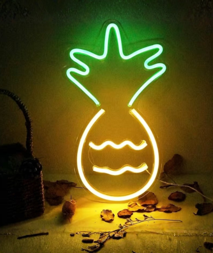 ananas neon lampje