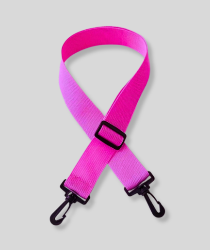 donker roze band tas