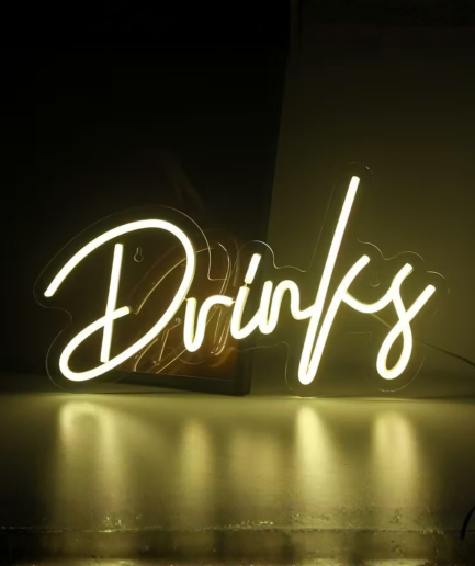 drinks neon lamp