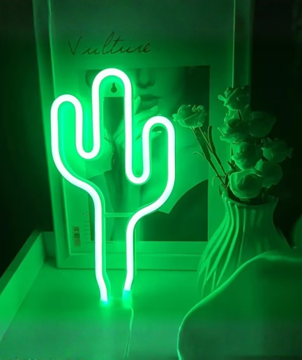 groene cactus neon