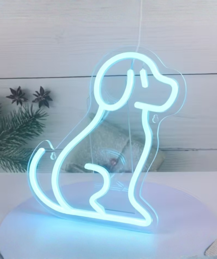hondje neon lamp