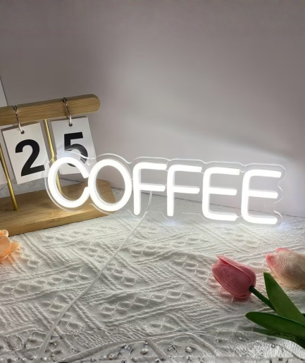 koffie neon bord