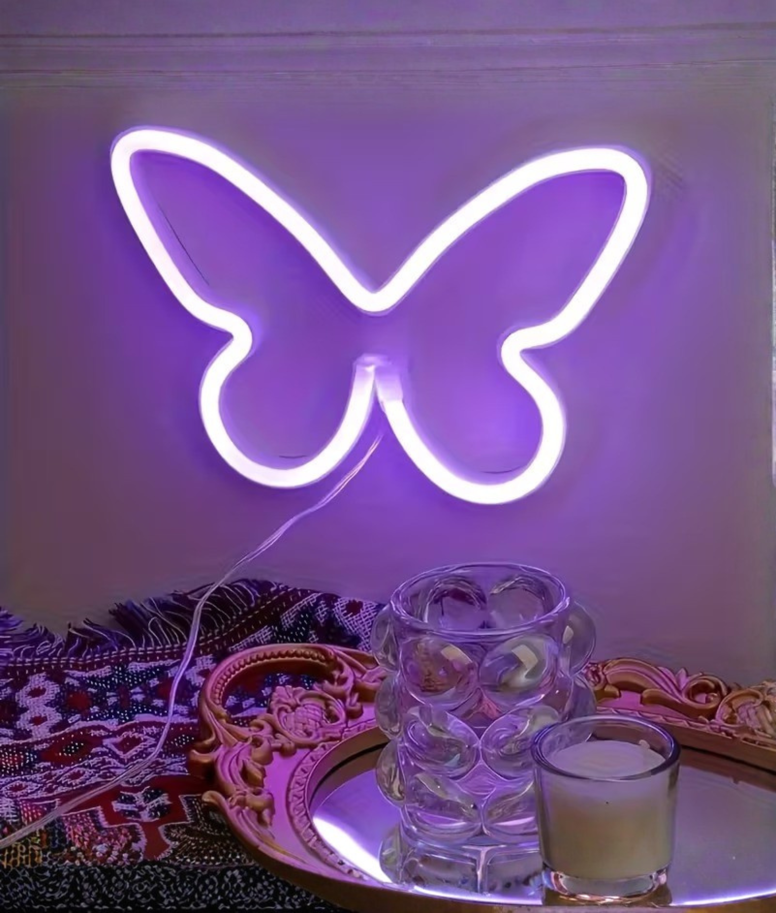 lamp neon paars