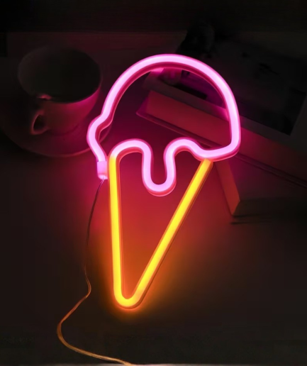 lampen neon ijsje