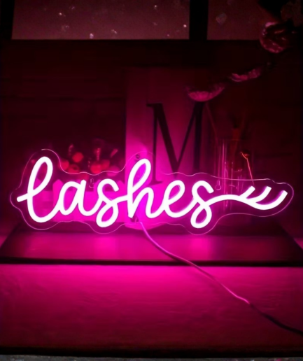 lashes neon lamp