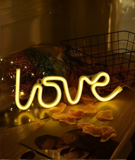 love neon lamp