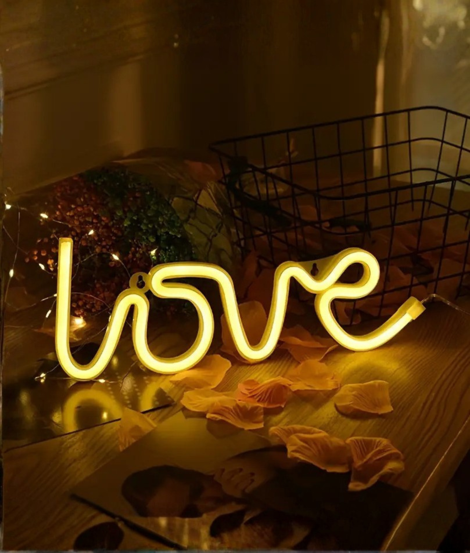 love neon lamp