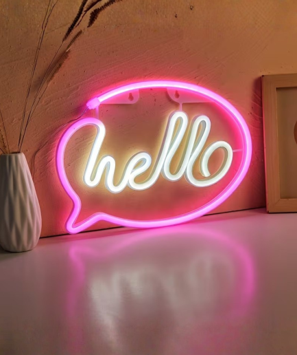 message neon lamp