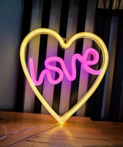 mooie hartjes neon lampen