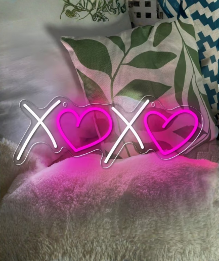 neon bordje meiden kamer