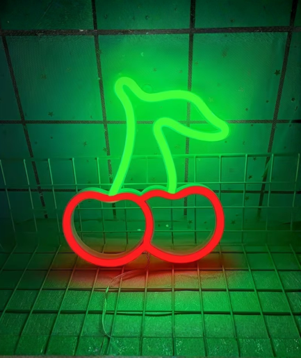 neon cherry lamp