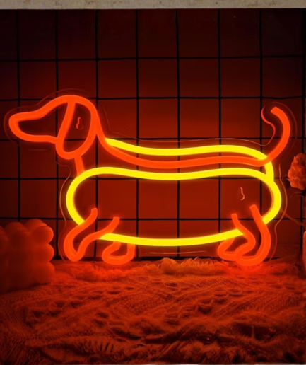 neon hondje