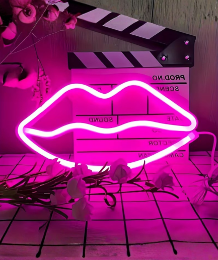 neon led lamp lippen