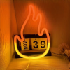 neon vuur lamp