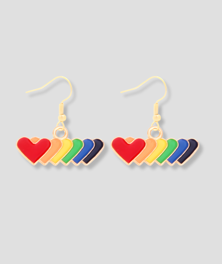 pride hartjes oorbellen