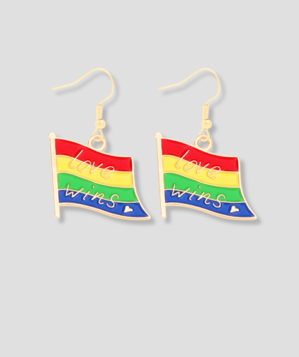 pride vlag oorbellen