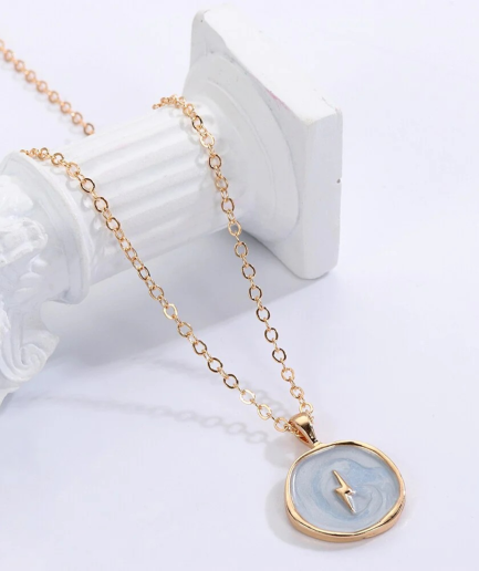 blauwe ibiza ketting