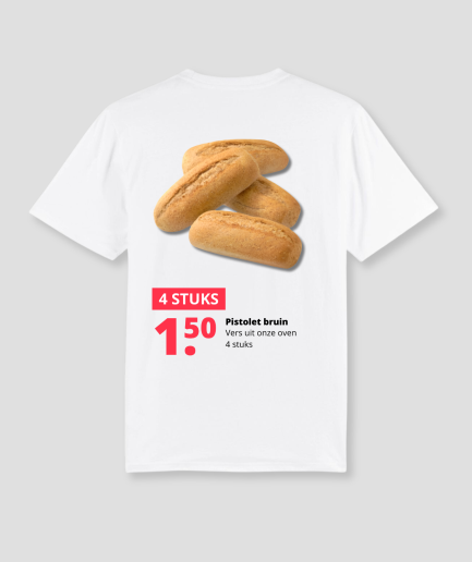 bruine pistolet tshirt