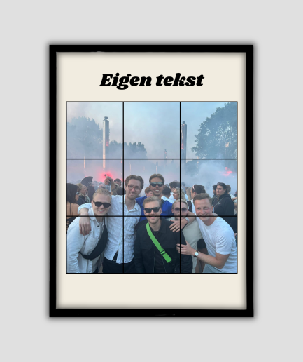 eigen tekst op poster