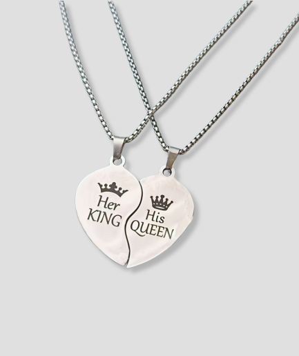 his and her queen ketting
