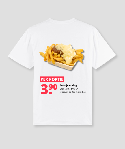 patatje oorlog tshirt