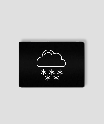 sneeuwvlak zwarte pas