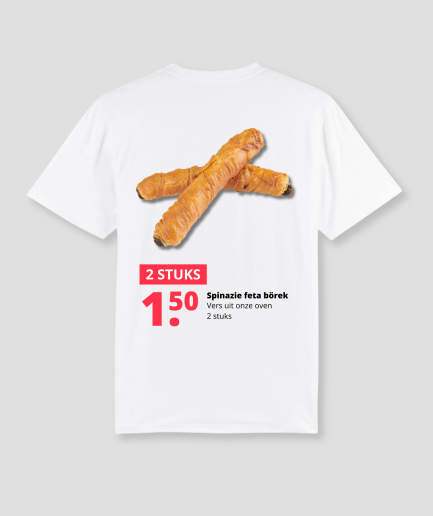 spinazie feta borek tshirt