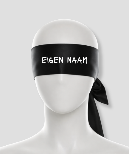 eigen naam blinddoek