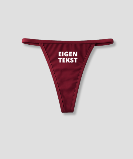 eigen tekst rode string