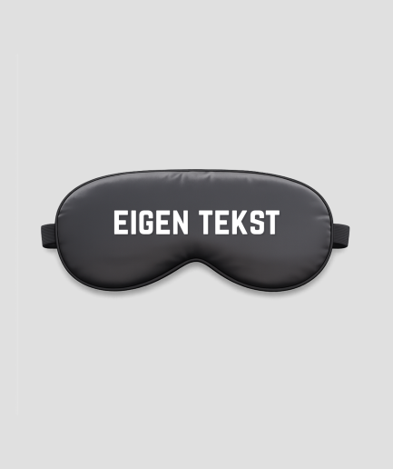 eigen tekst slaapmasker
