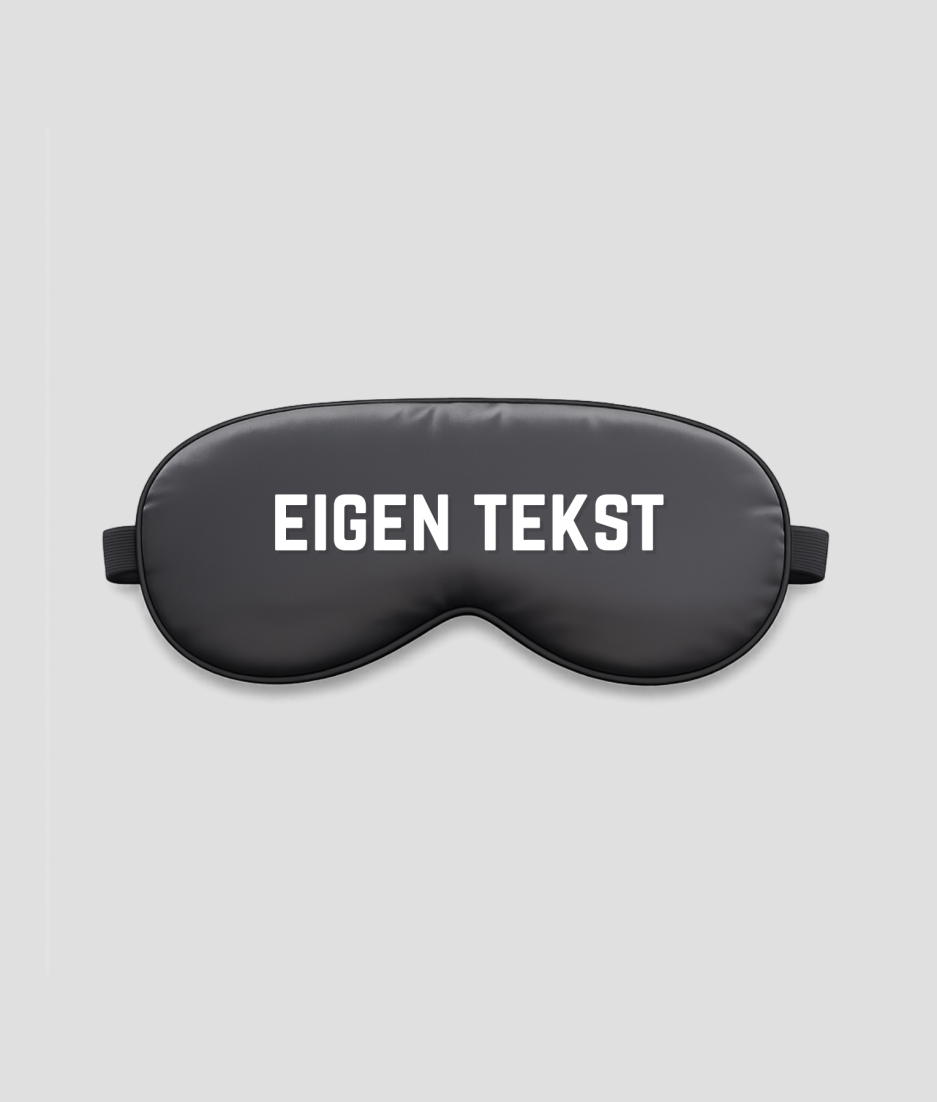 Slaapmasker eigen tekst