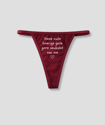 grappige rode string