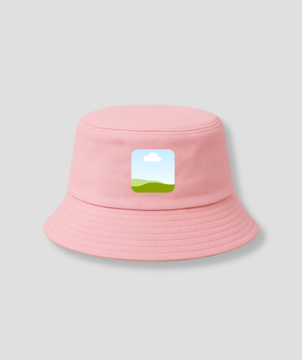 roze buckethat eigen foto