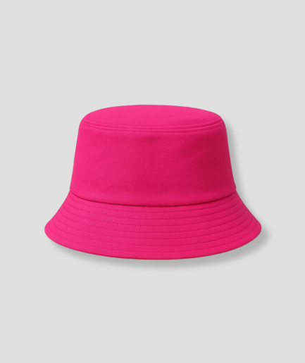Bucket hat donker roze