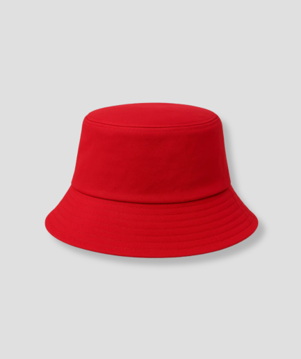 Bucket hat rood